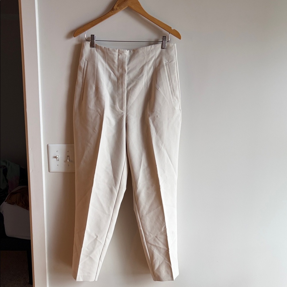 Women’s Zara White Classic Tapered Pants